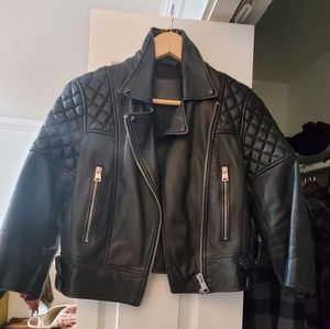 All Saints leather biker jacket